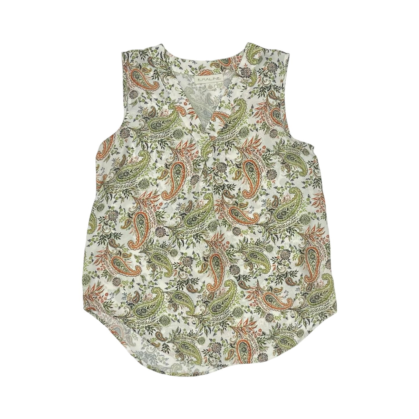 Blouse Sleeveless By Emaline In Floral Print, Size:S