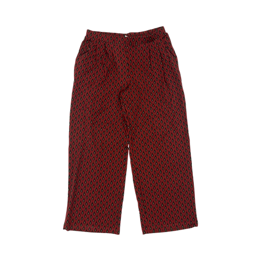 Pants Wide Leg By Garnet Hill In Black & Red, Size:L