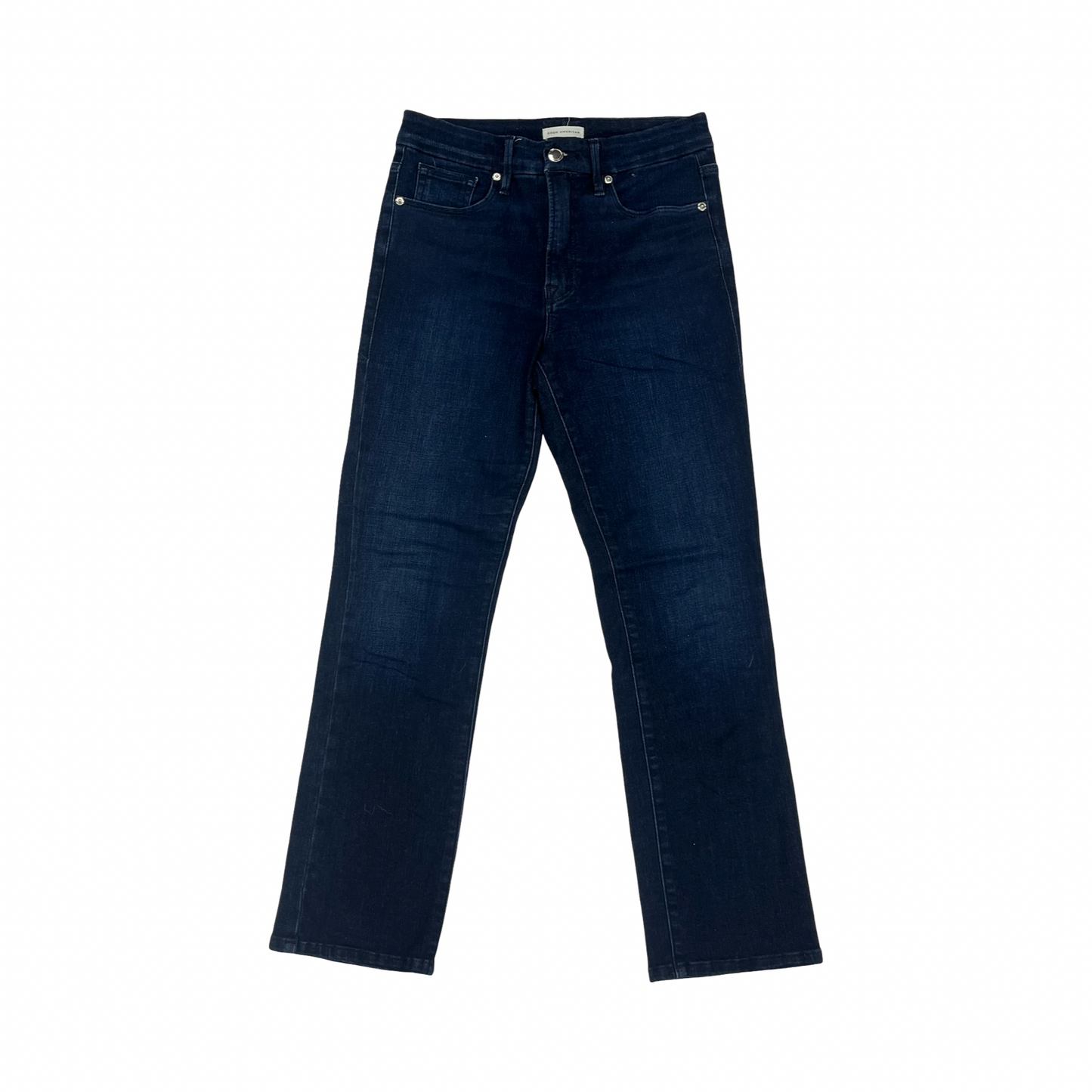 Jeans Straight By Good American In Blue Denim, Size:4