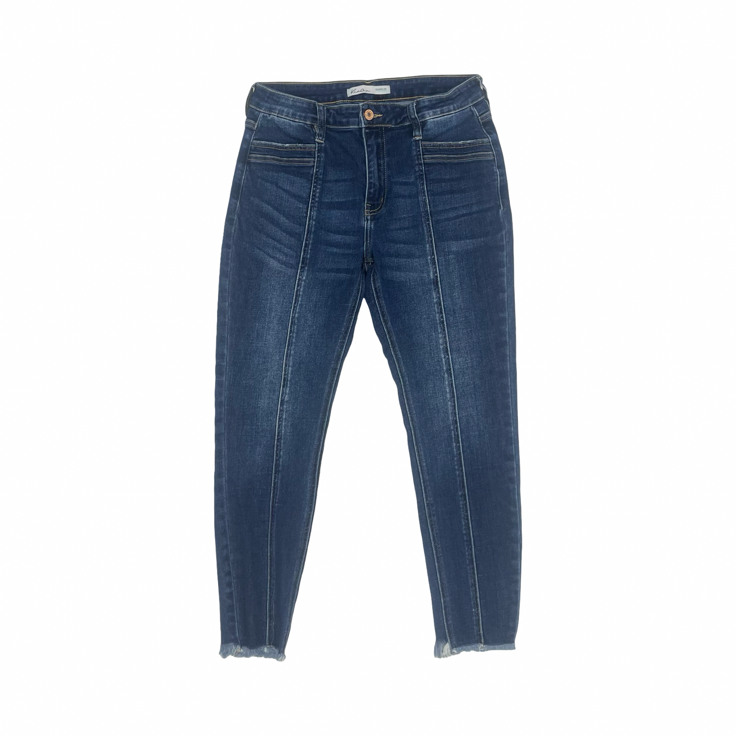 Jeans Skinny By Kancan In Blue Denim, Size:8