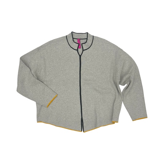 Sweater By Cmb In Grey & Yellow, Size:Xl