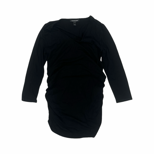 Mat Top Ls By Isabella Oliver Maternity In Black, Size:S