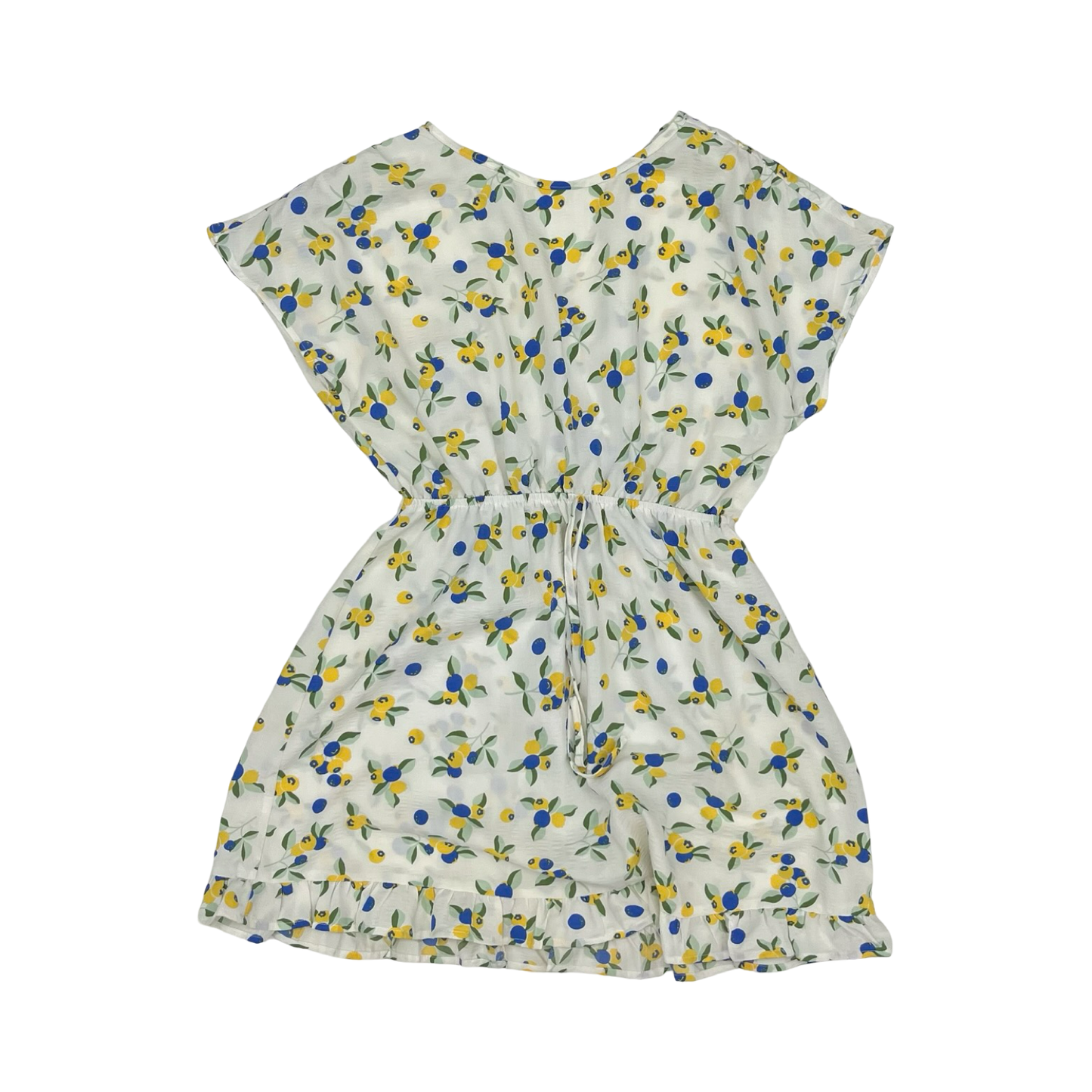 Dress Casual Short By Cmf In Blue & Yellow, Size:S