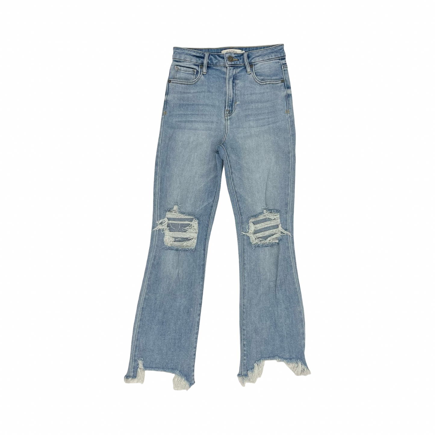 Jeans Flared By Hidden In Blue Denim, Size:0