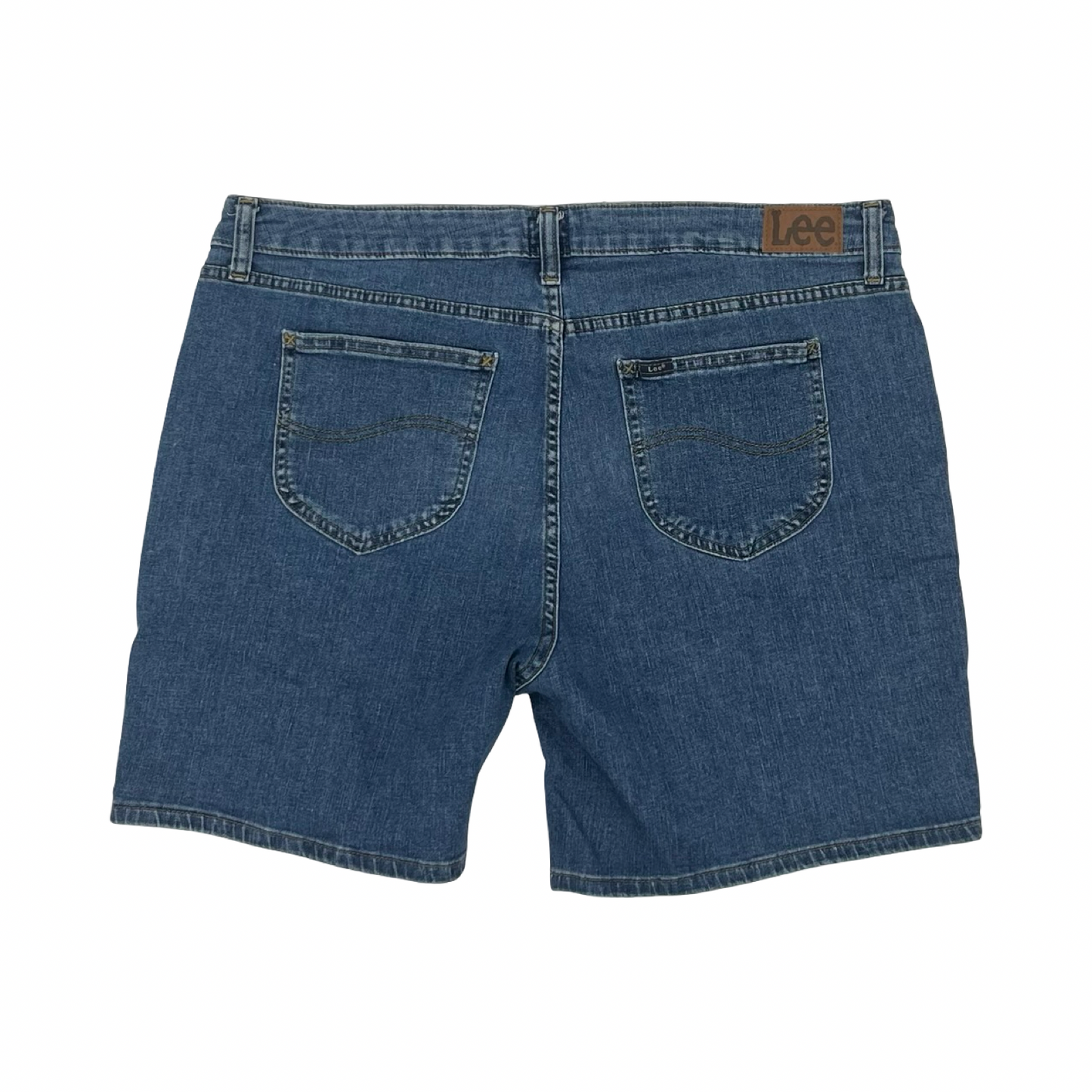 Shorts By Lee In Blue Denim, Size:20
