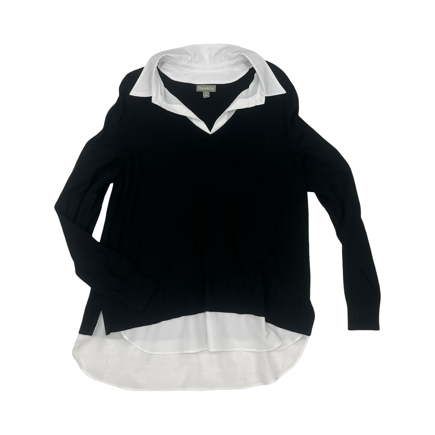Top Ls By Style And Company In Black & White, Size:Xl
