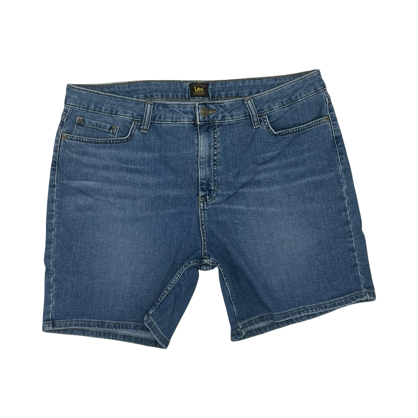 Shorts By Lee In Blue Denim, Size:20