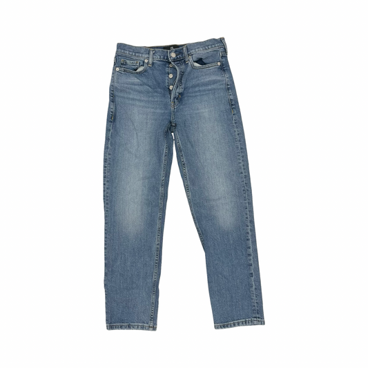 Jeans Straight By Banana Republic In Blue Denim, Size:6