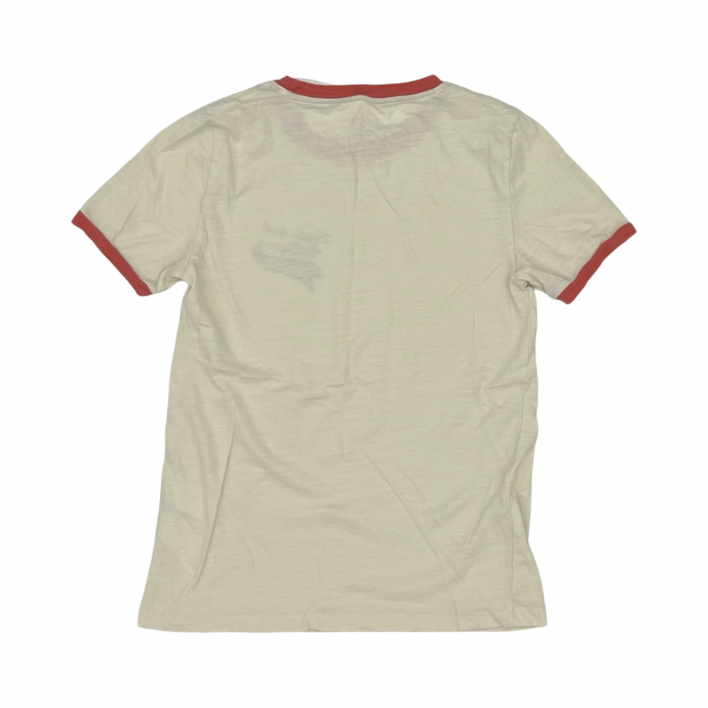 Top Ss By J. Crew In Cream & Orange, Size:Xs
