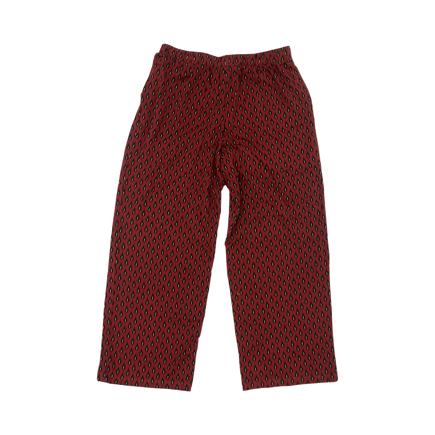 Pants Wide Leg By Garnet Hill In Black & Red, Size:L
