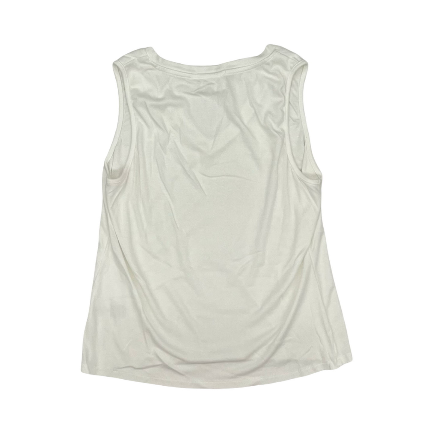 Top Sleeveless By Cyrus In White, Size:L
