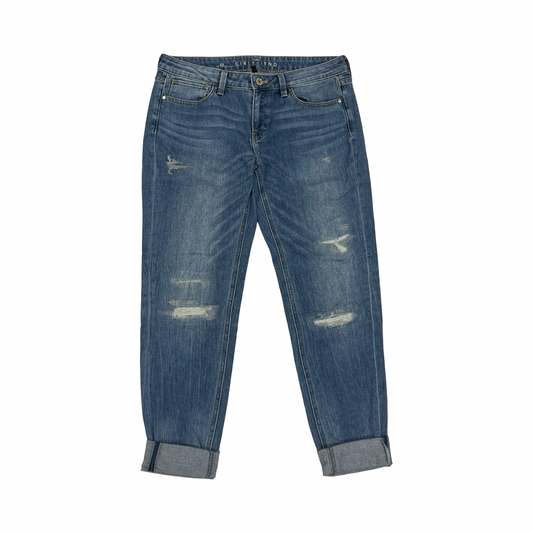 Jeans Boyfriend By White House Black Market In Blue Denim, Size:6L