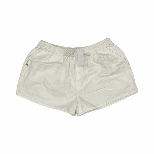 Shortalls By Simply Southern In White, Size:L