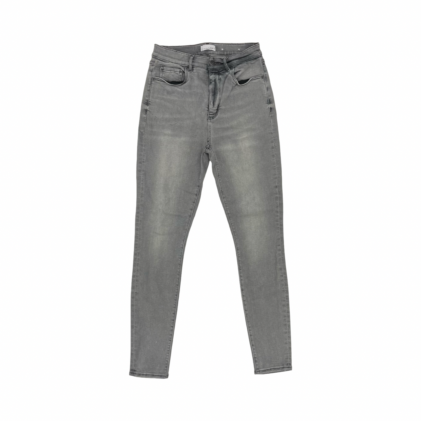 Jeans Jeggings By Loft In Grey Denim, Size:4