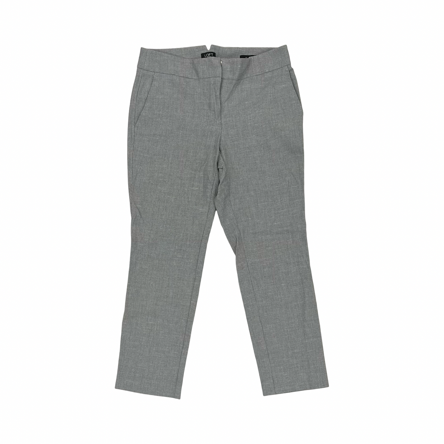 Pants Dress By Loft In Grey & White, Size:4P