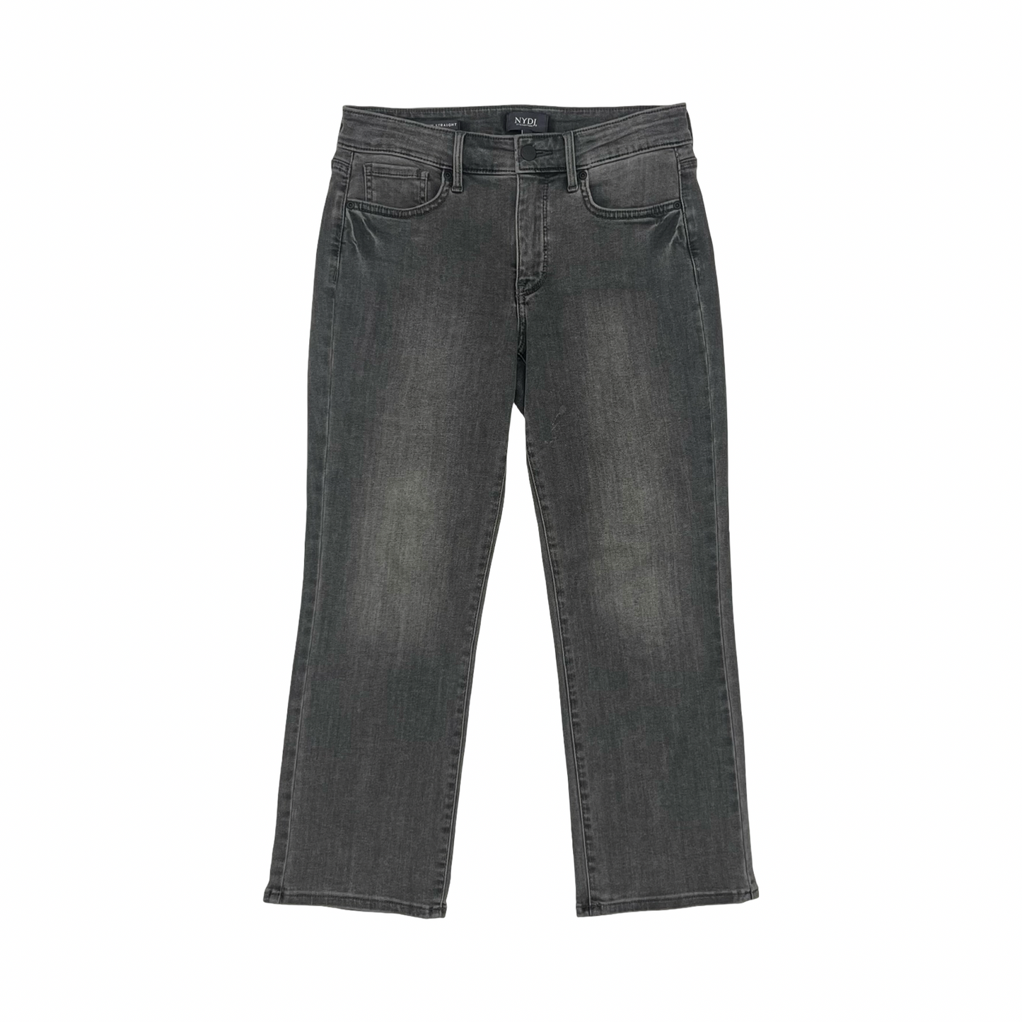 Jeans Straight By Not Your Daughters Jeans In Black Denim, Size:6P