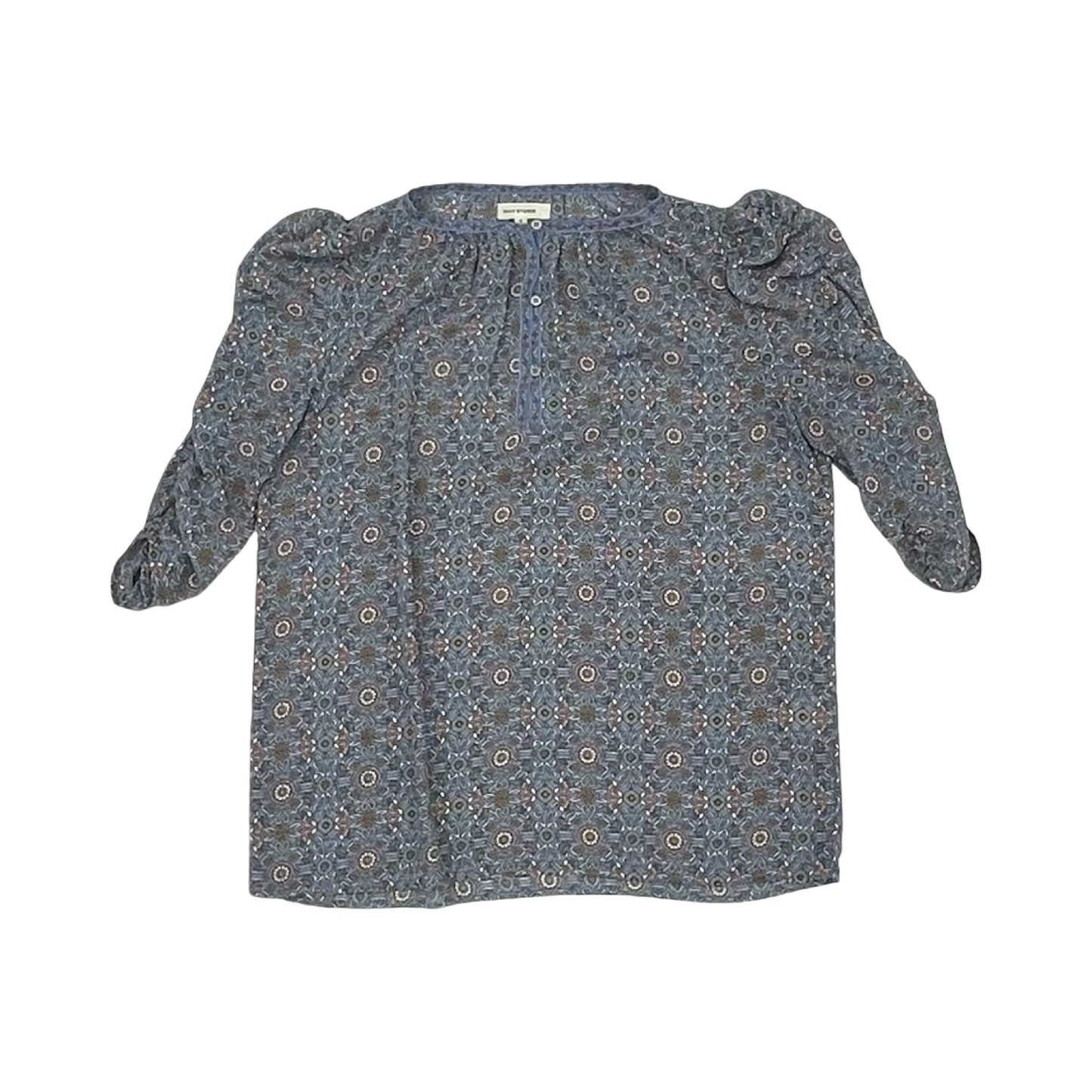 Blouse Ss By Max Studio In Blue, Size:S