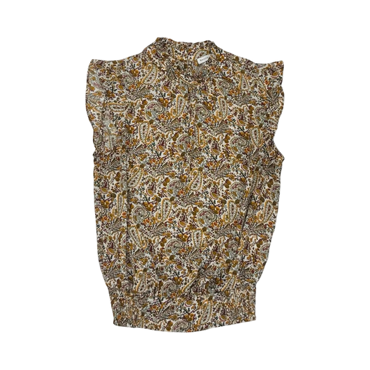 Blouse Sleeveless By Clothes Mentor In Brown, Size:Xs