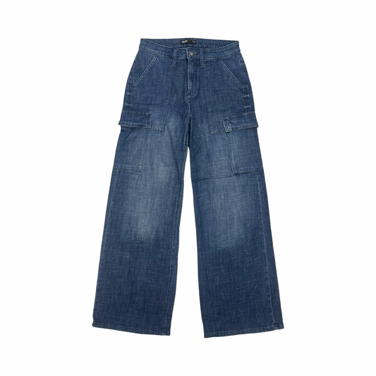 Jeans Wide Leg By Simply Vera In Blue Denim, Size:6