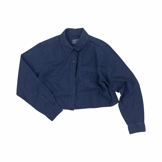 Blouse Ls By Universal Thread In Blue, Size:M