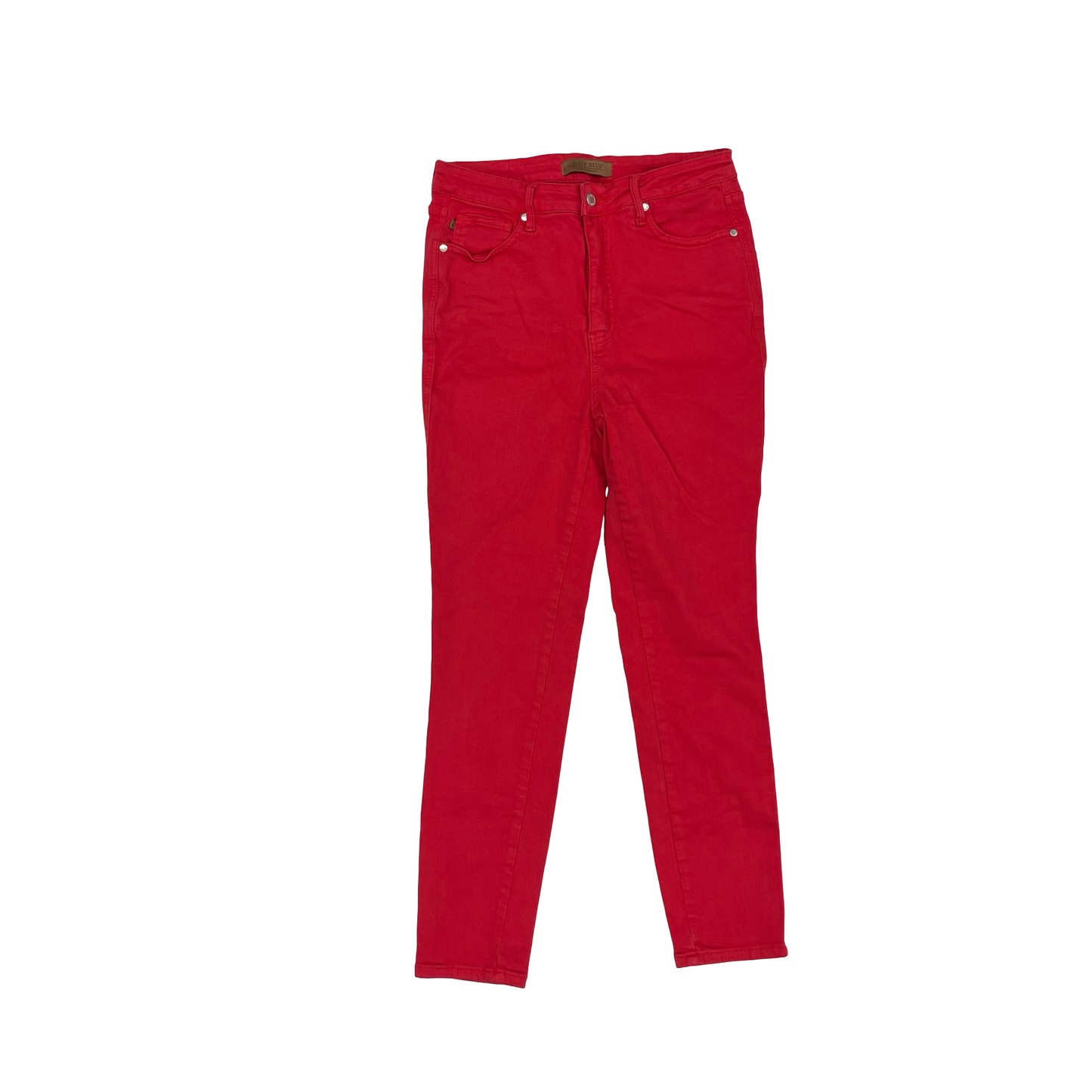 Jeans Skinny By Judy Blue In Red Denim, Size:10