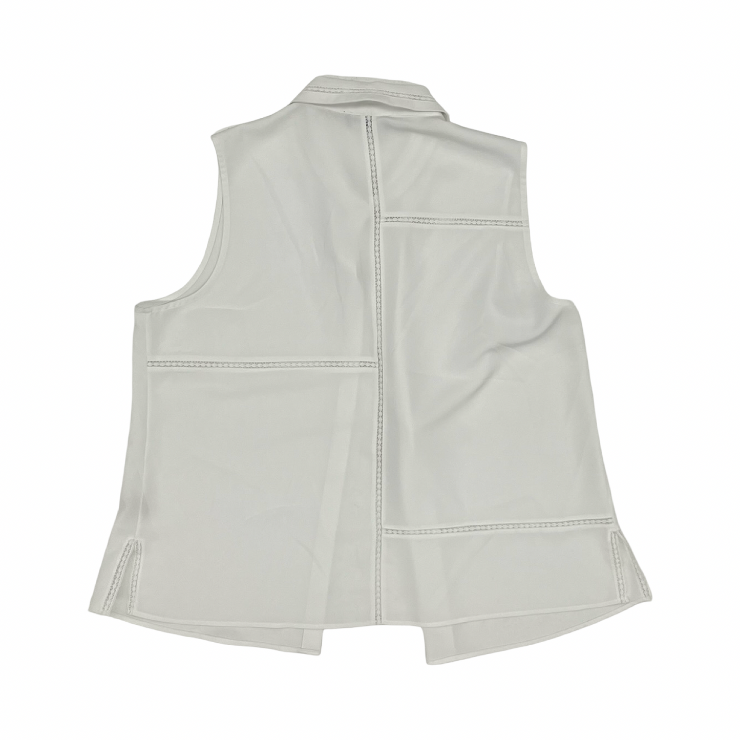 Blouse Designer By Karl Lagerfeld In White, Size:M