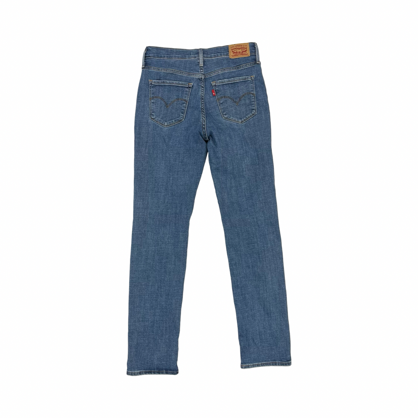 Jeans Straight By Levis In Blue Denim, Size:4