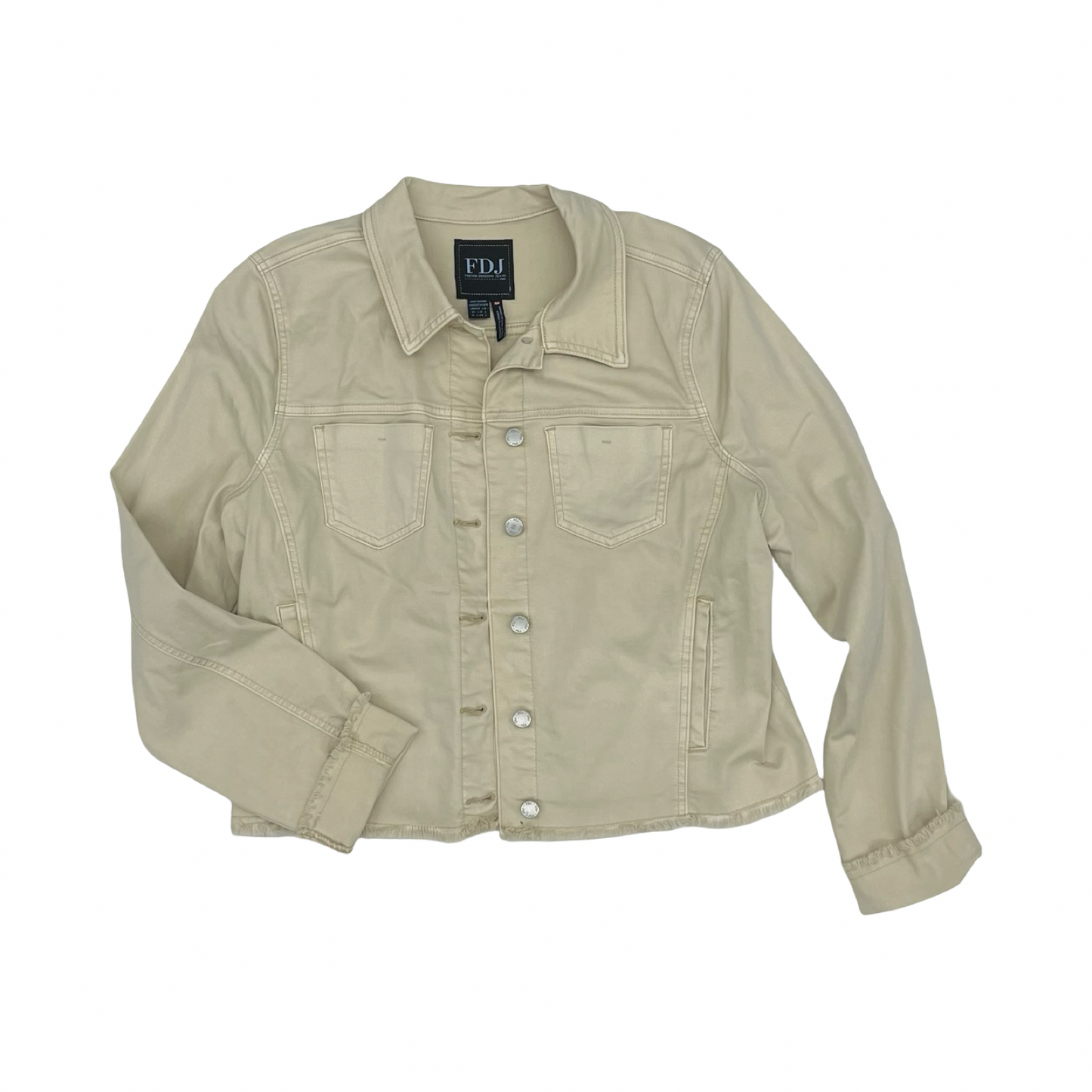 Jacket Denim By French Dressing In Tan Denim, Size:L