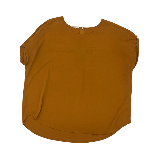 Blouse Ss By Maurices In Tan, Size:1X
