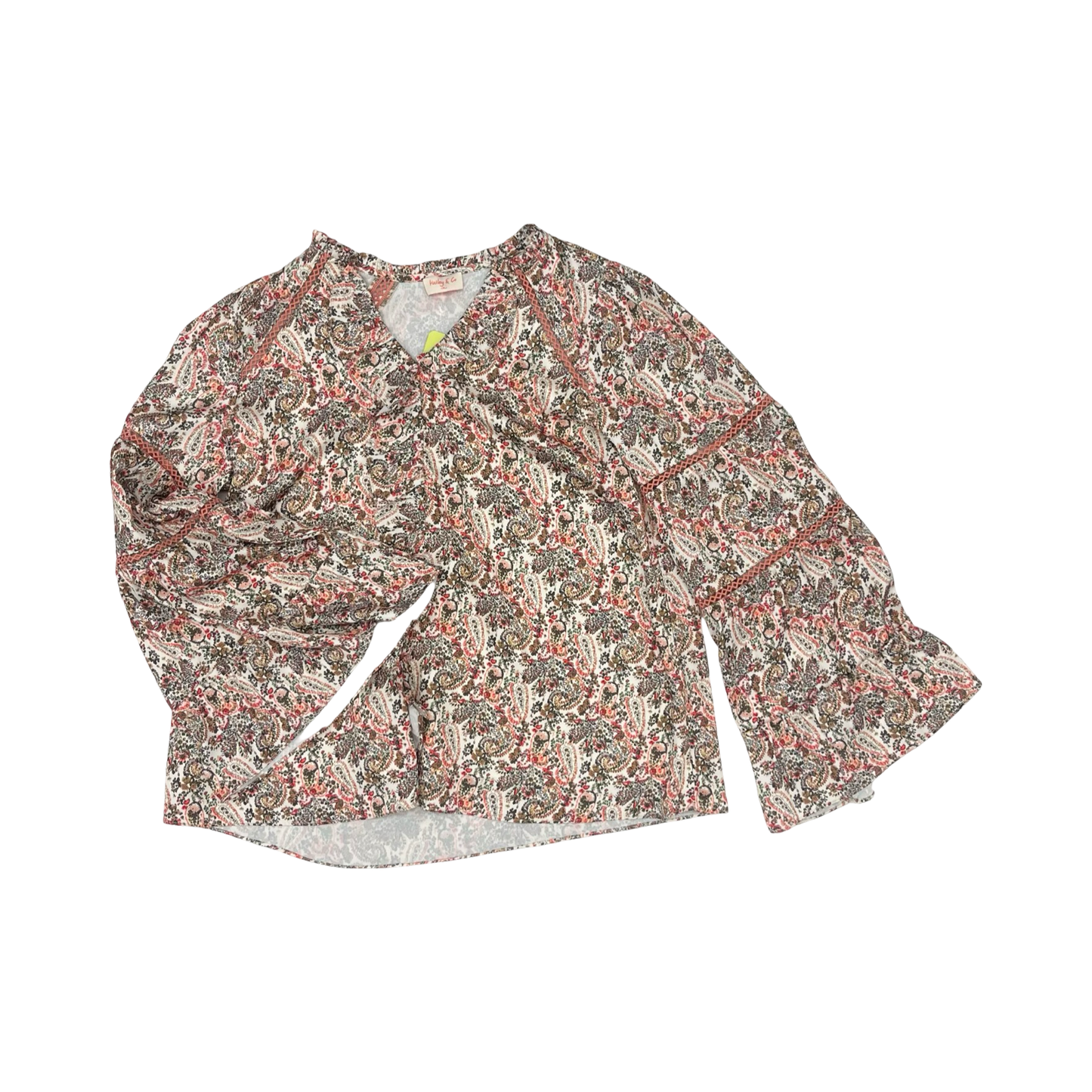 Blouse Ls By Hailey & Co In Multi, Size:M
