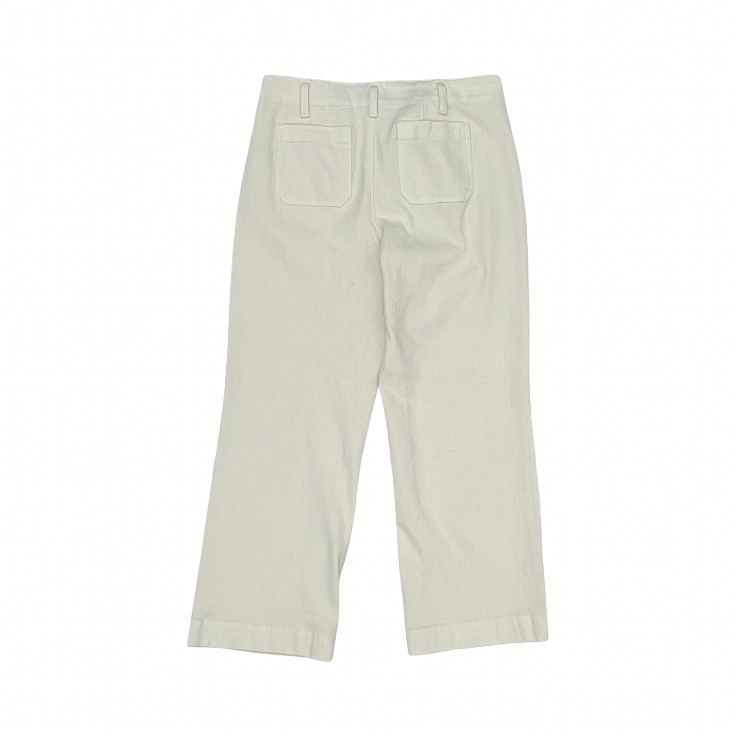 Jeans Cropped By Talbots In Cream, Size:12P
