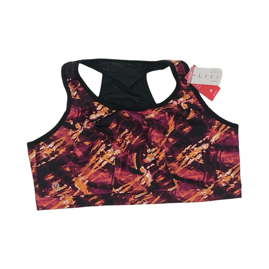 Athletic Bra By Livi Active In Purple, Size:1X