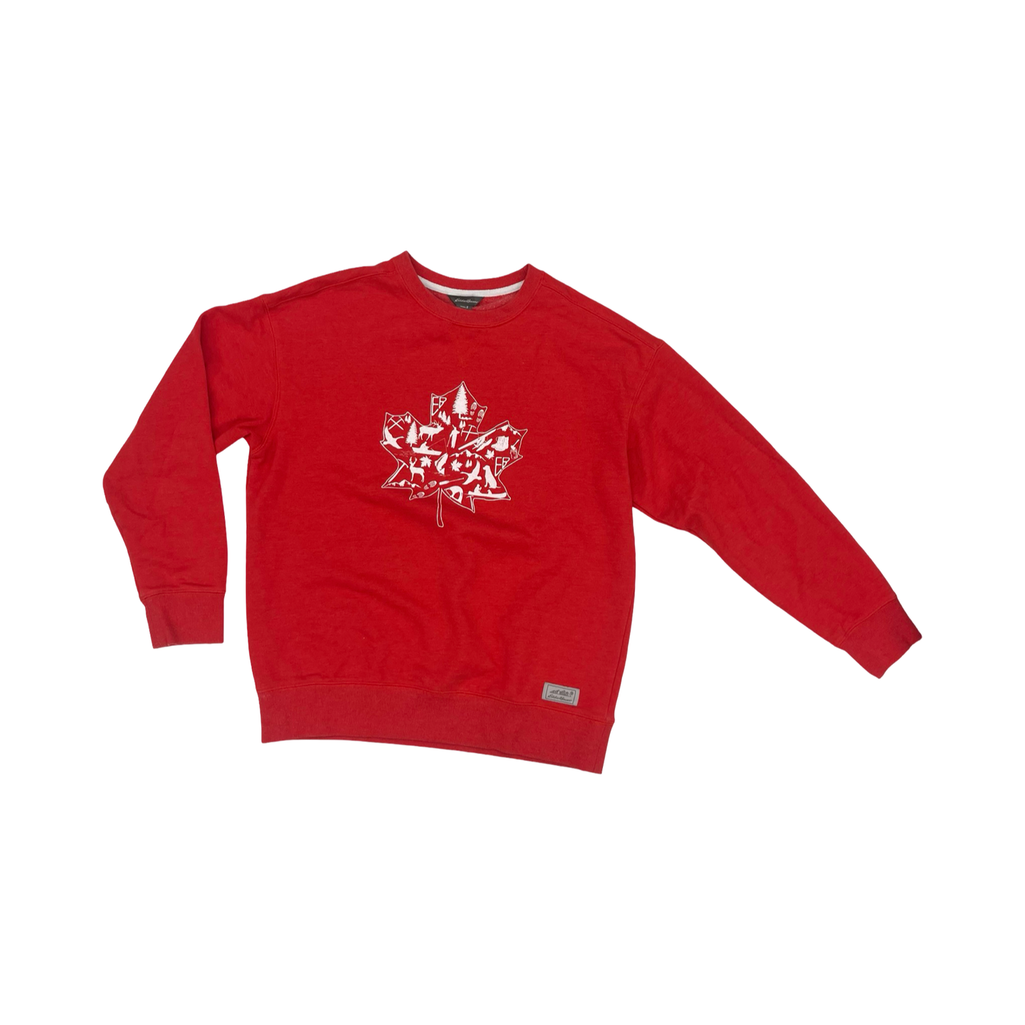 Sweatshirt Crewneck By Eddie Bauer In Red, Size:S
