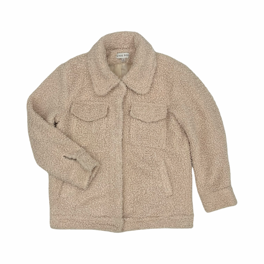 Coat Faux Fur & Sherpa By Knox Rose In Tan, Size:M