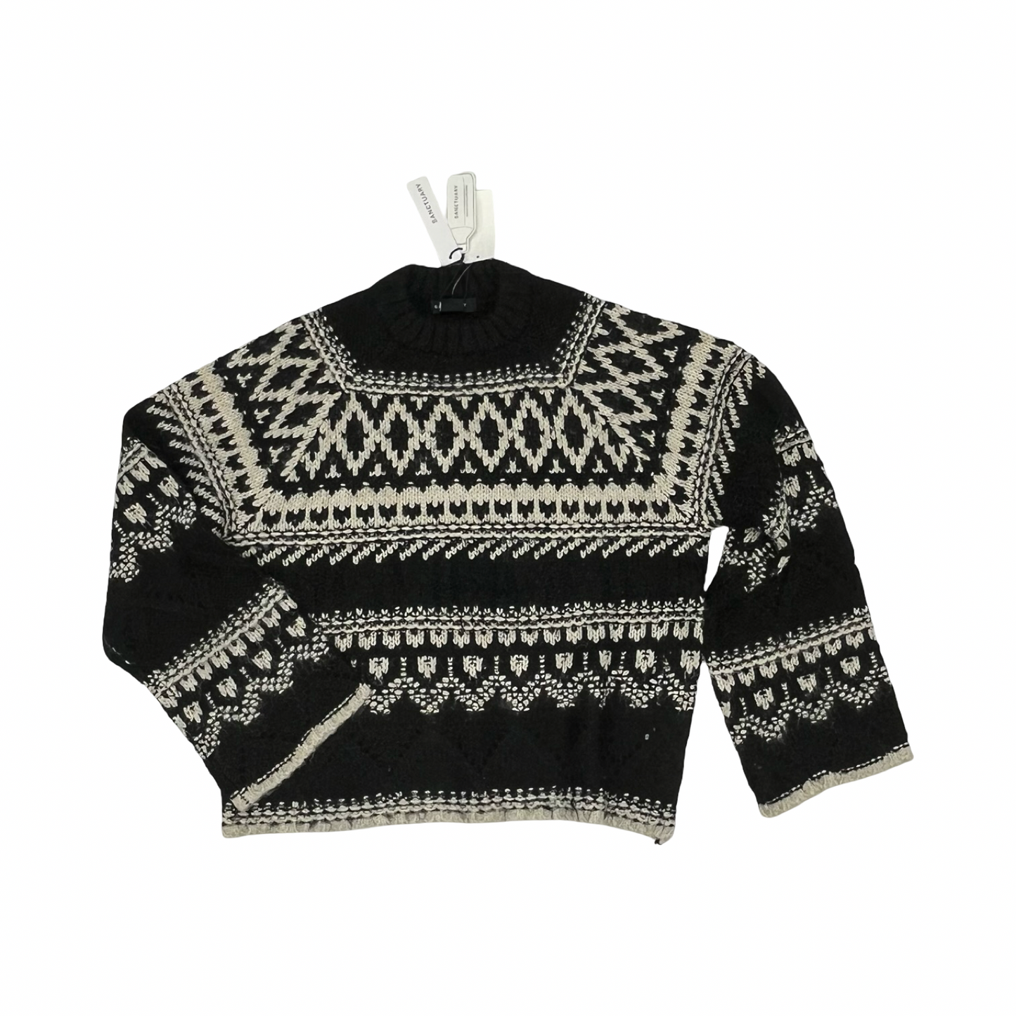 Sweater By Sanctuary In Black & Tan, Size:S
