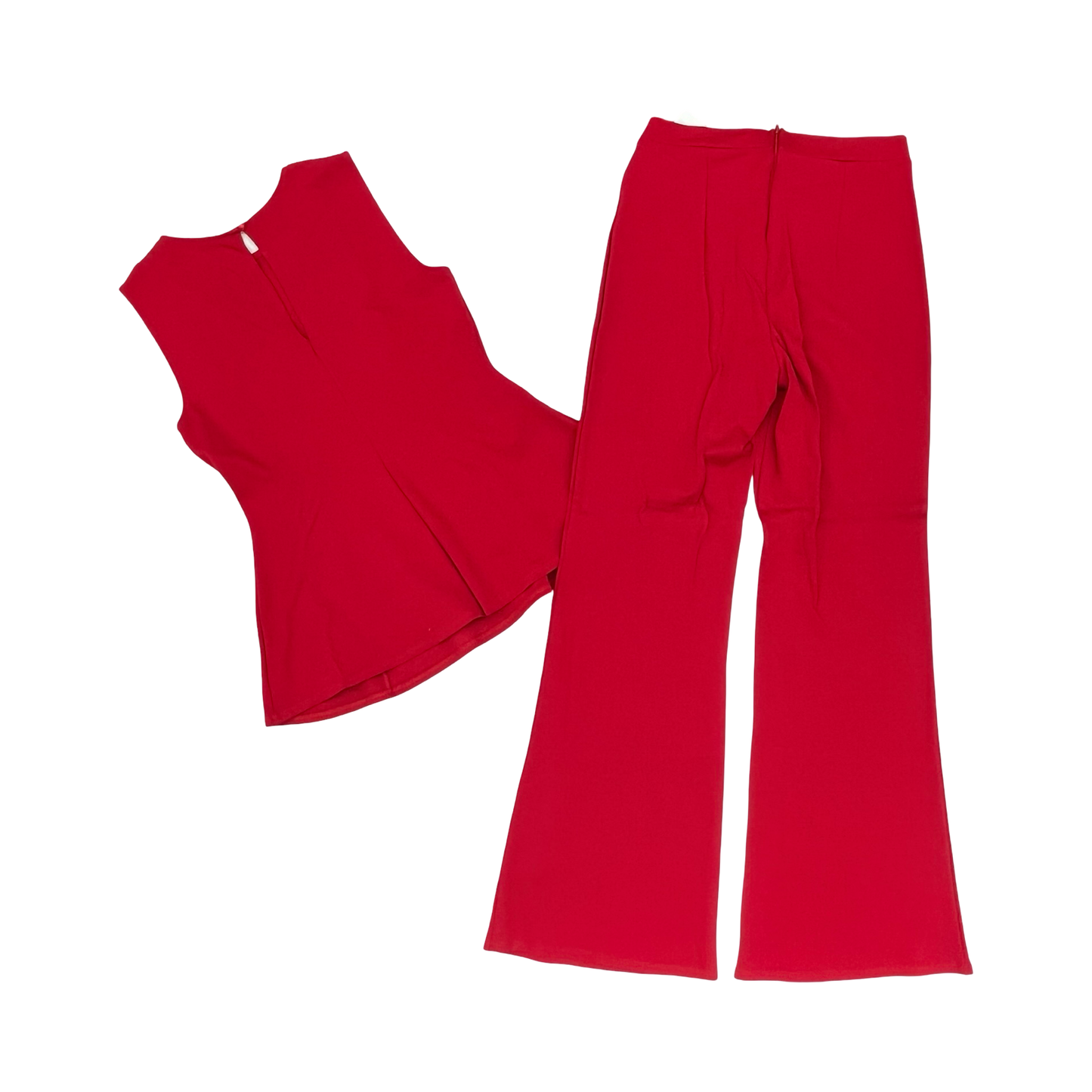 Pants Set 2Pc By Fashion Nova In Red, Size:Xl
