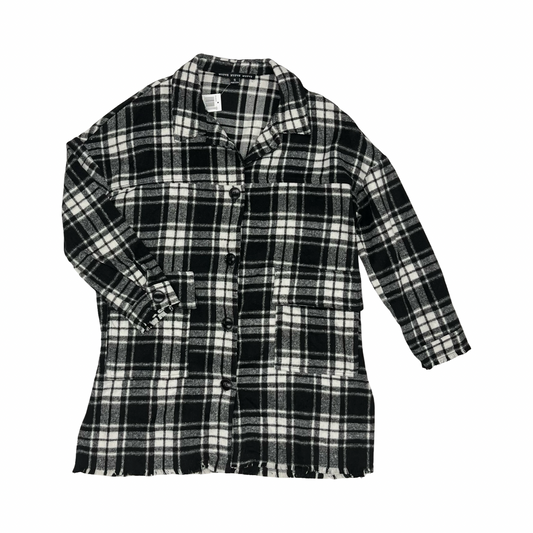 Jacket Shirt By Hyfve In Black & White, Size:S