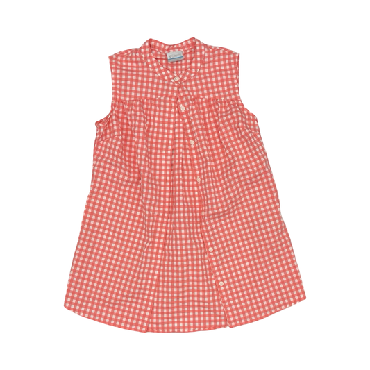 Blouse Sleeveless By Columbia In Red & White, Size:S