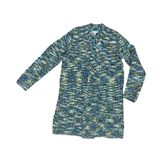 Sweater Cardigan By J. Jill In Blue & Green, Size:S