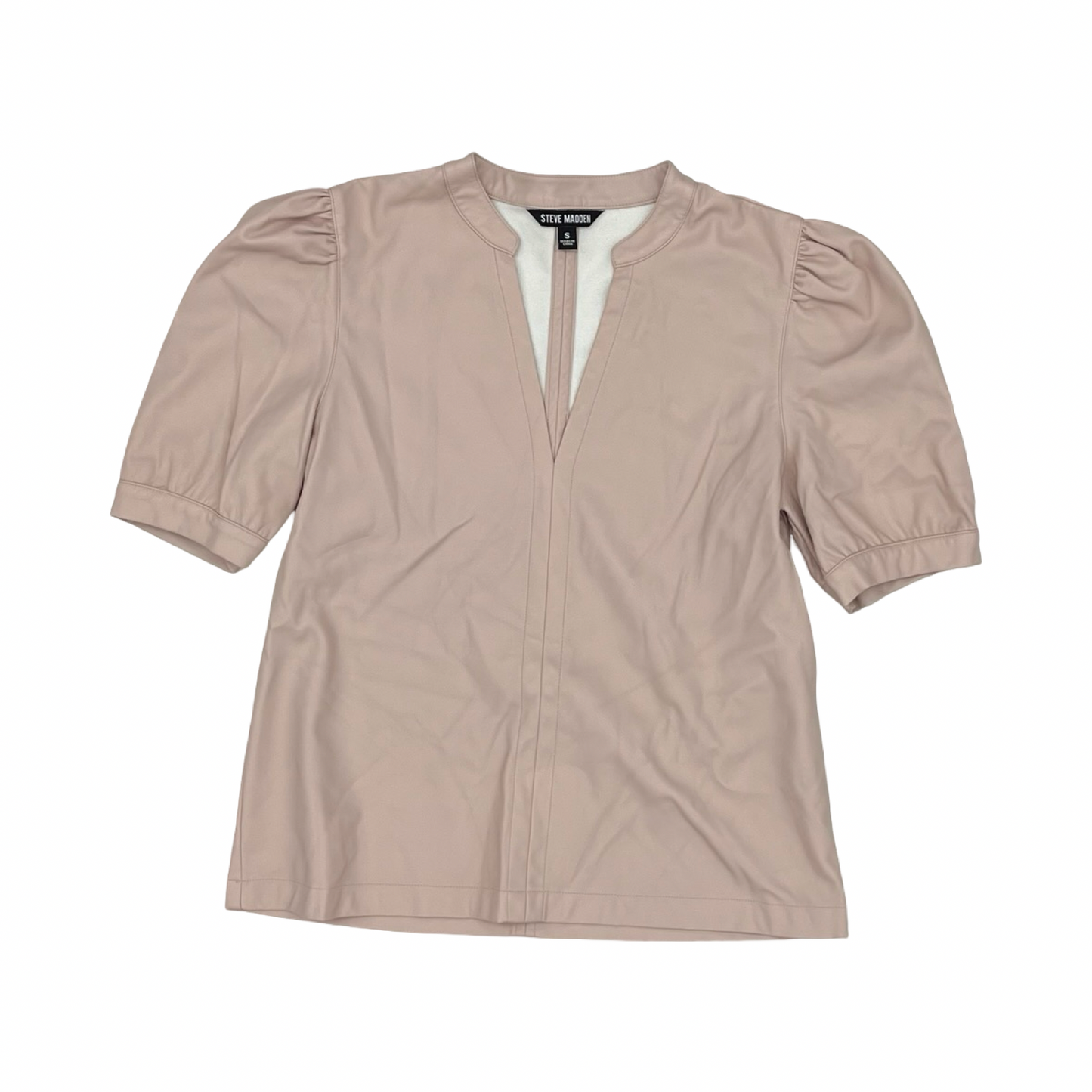 Blouse Ss By Steve Madden In Pink, Size:S