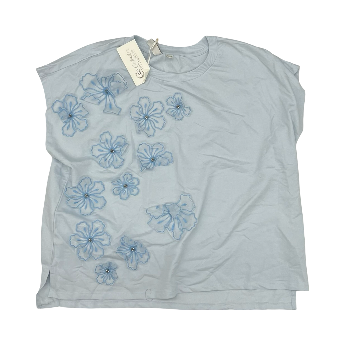 Top Ss By Cato In Blue, Size:1X
