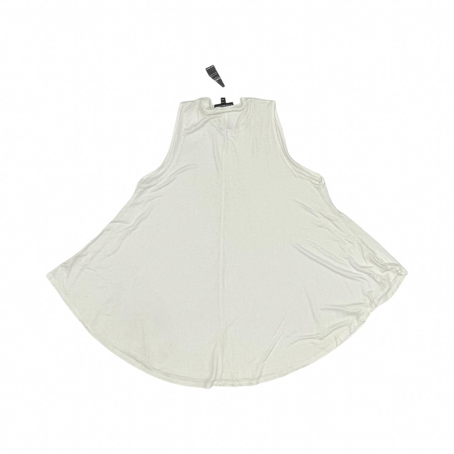 Top Sleeveless By Lane Bryant In White, Size:1X