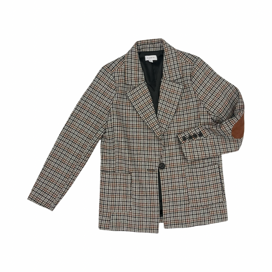 Blazer By Evereve In Brown & Grey, Size:S