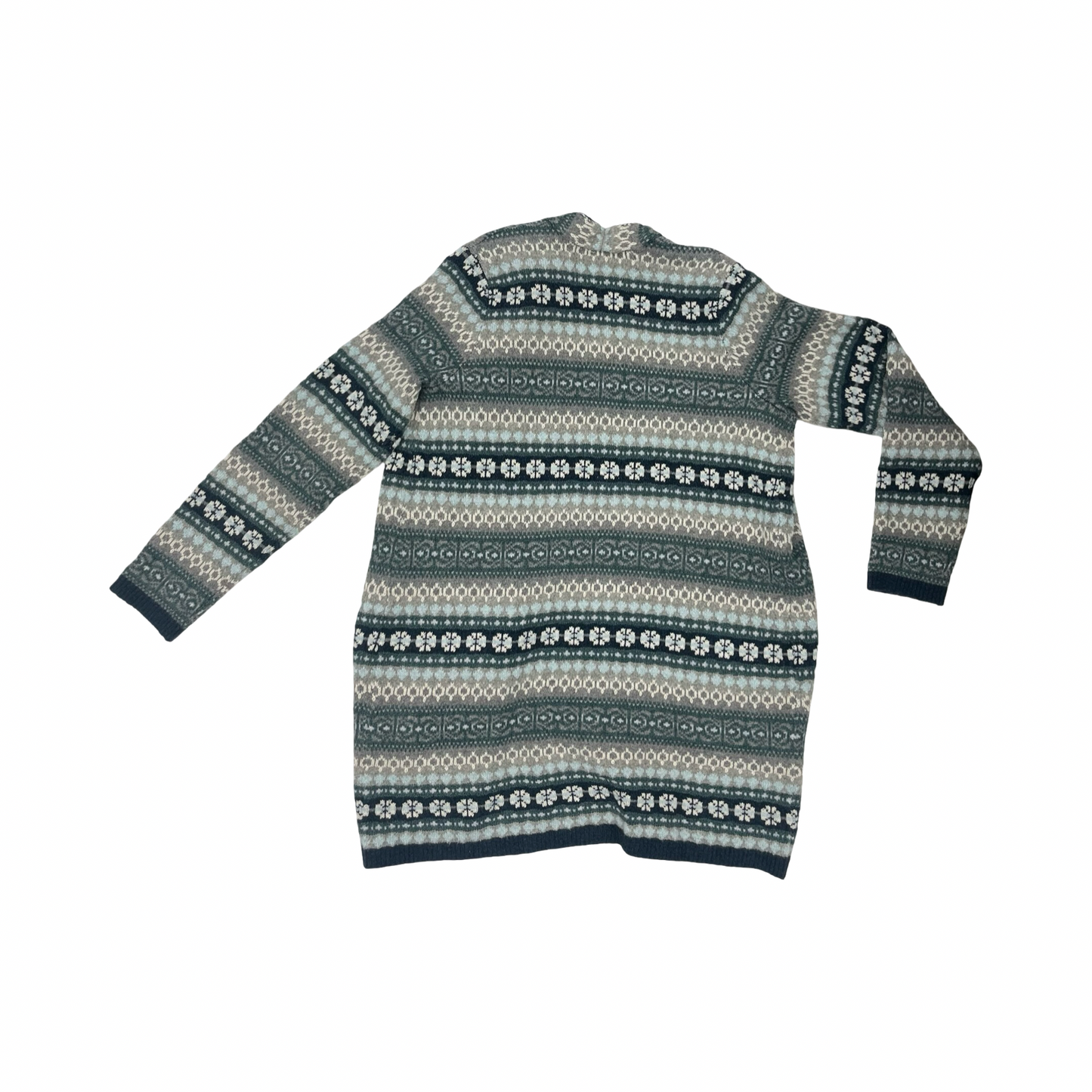 Sweater Cardigan By J. Jill In Blue & Grey, Size:S