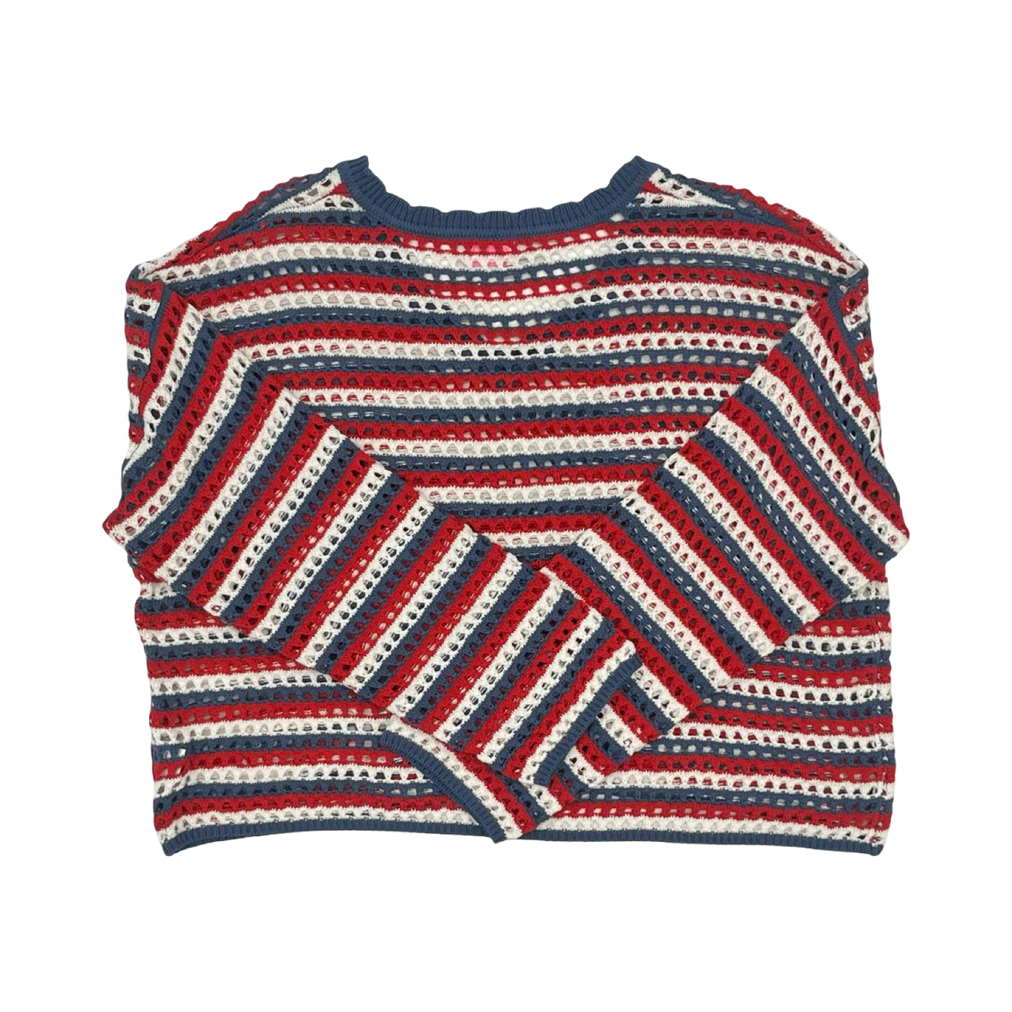 Sweater By Pink Lily In Blue & Red & White, Size:Xl
