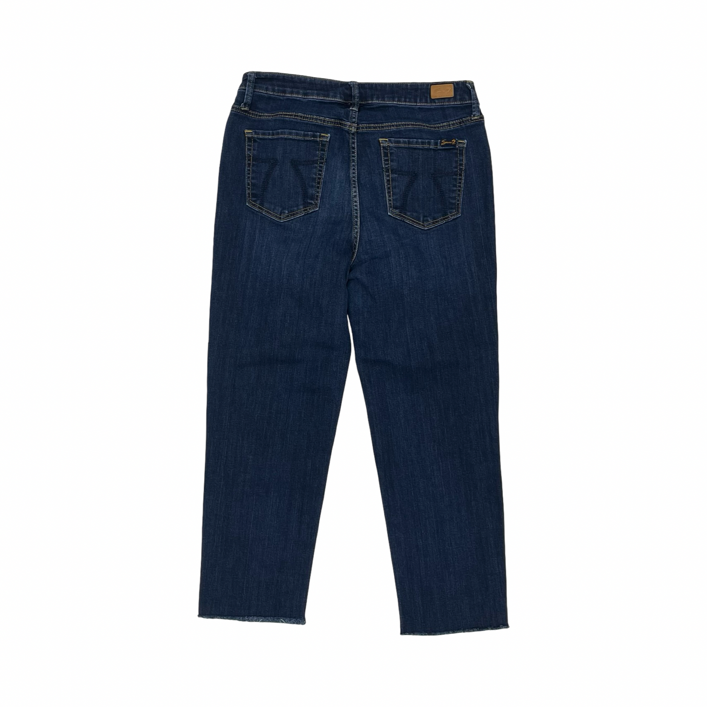Jeans Straight By Seven 7 In Blue Denim, Size:10