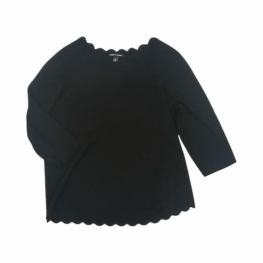 Sweater By Cable And Gauge In Black, Size:2X