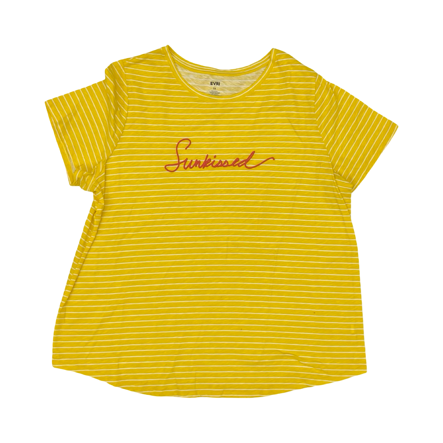 Top Ss By Evri In Yellow, Size:1X