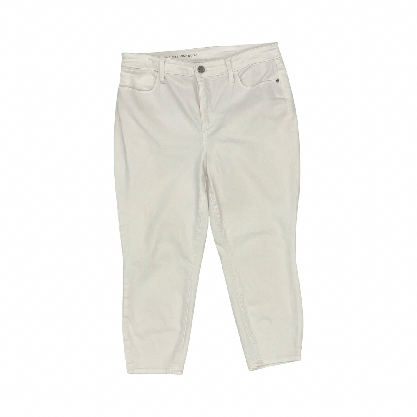 Jeans Jeggings By Talbots In White Denim, Size:10P