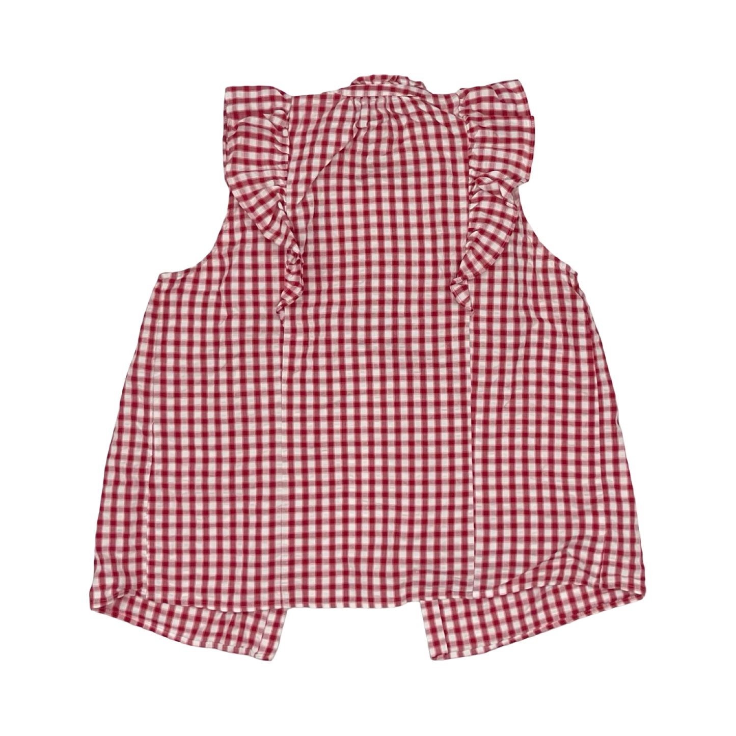 Top Sleeveless By Loft In Red & White, Size:S